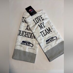 NFL Seattle Seahawks 2 Pack Kitchen towel Set 100% Cotton New